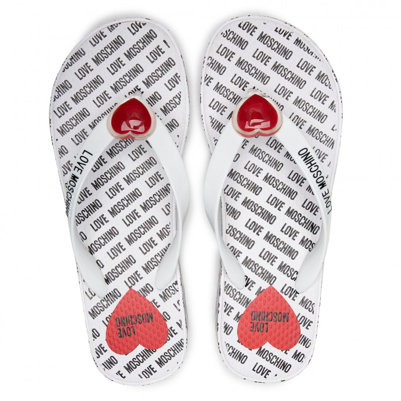 love moschino flip flops